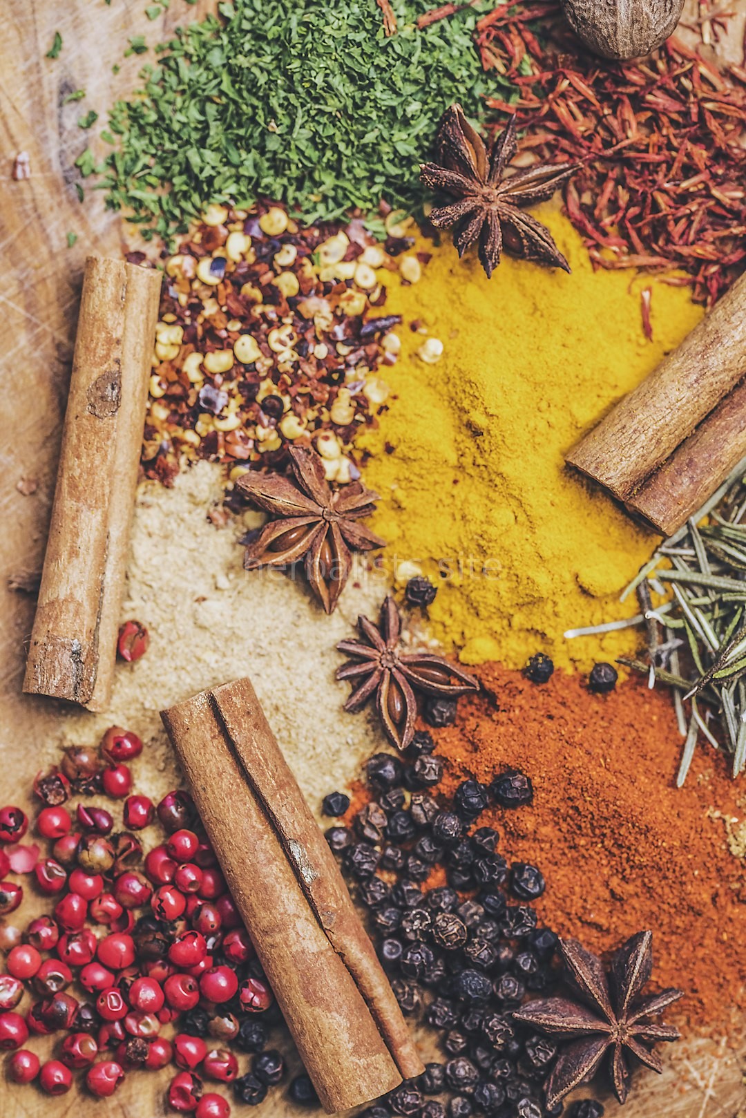 Herbal backdrop